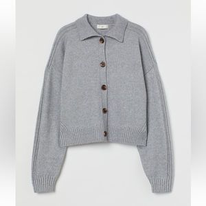 H&M CARDIGAN US WOMENS SIZE XL GRAY